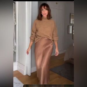 Zara satin effect skirt